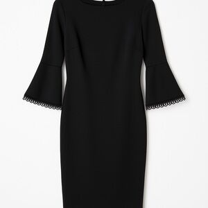 Calvin Klein NWT Little Black Dress w/ Sleeves - Size 2